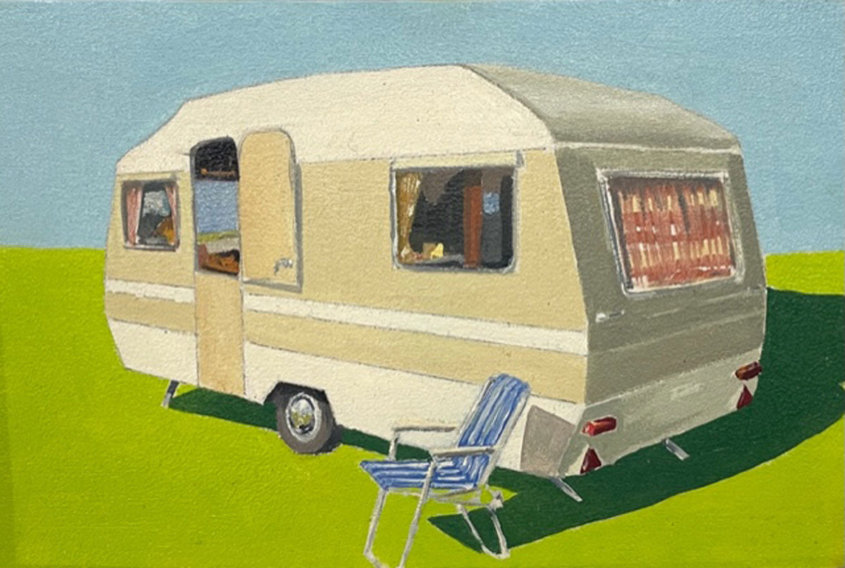 Summer Exhibition, Caravan with Camping Chair