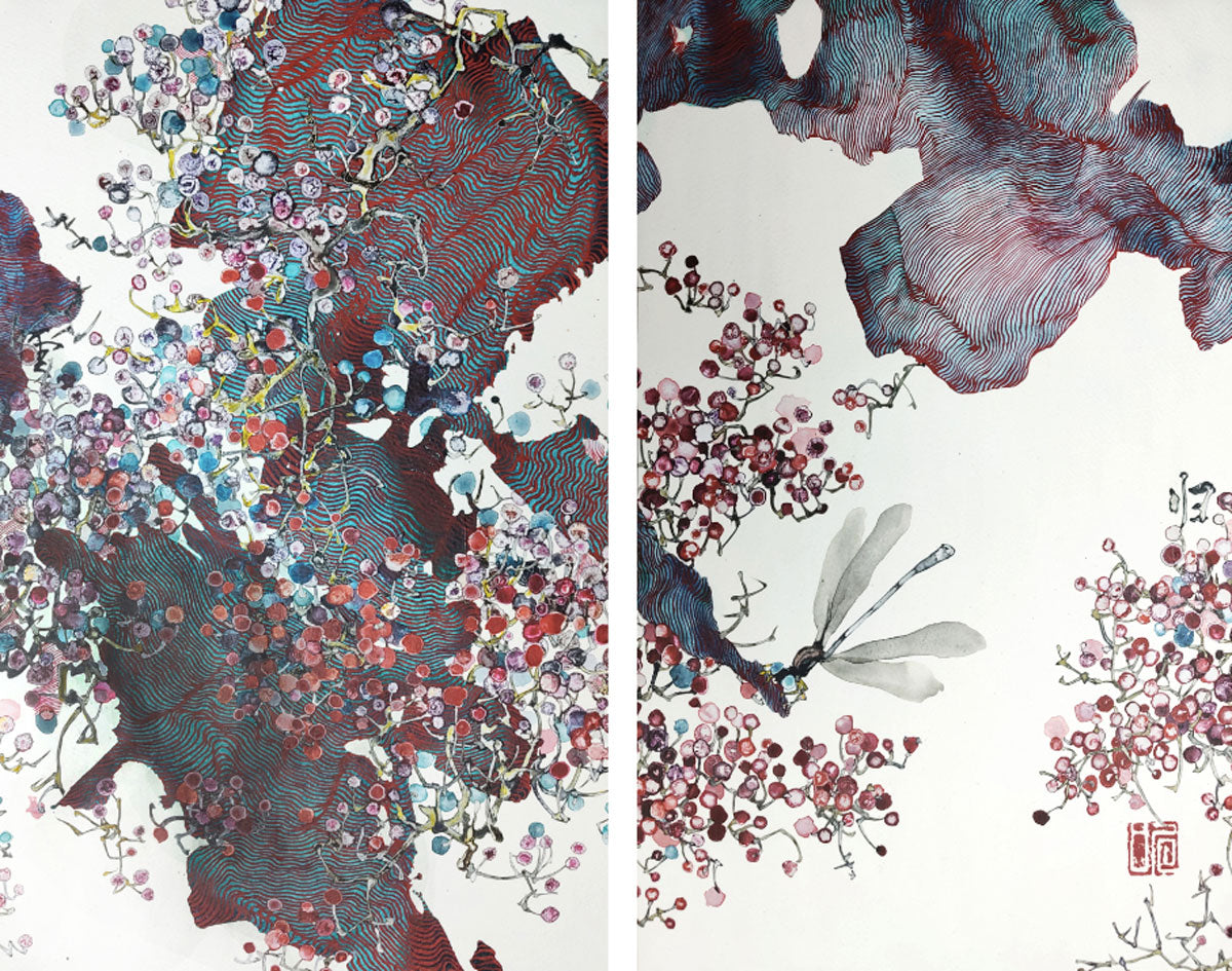 Summer Exhibition, Shifting Ground: Return (diptych)